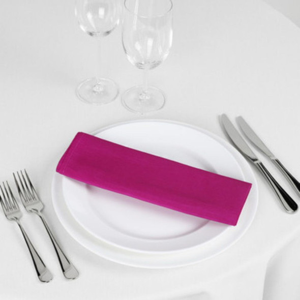 Silk Taffeta Napkin Hot Pink 20in x 20in