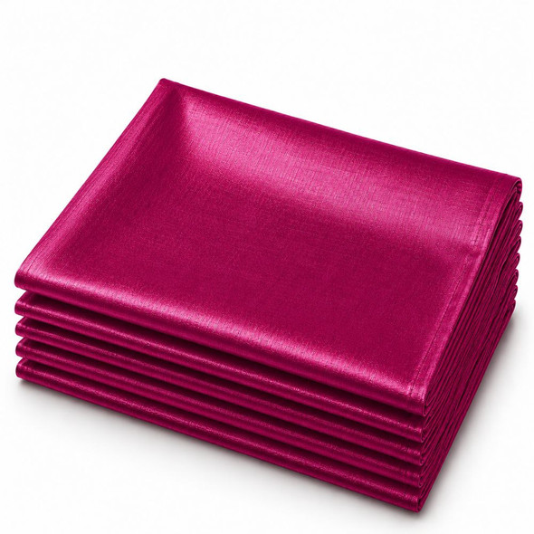 Silk Taffeta Napkin Hot Pink 20in x 20in