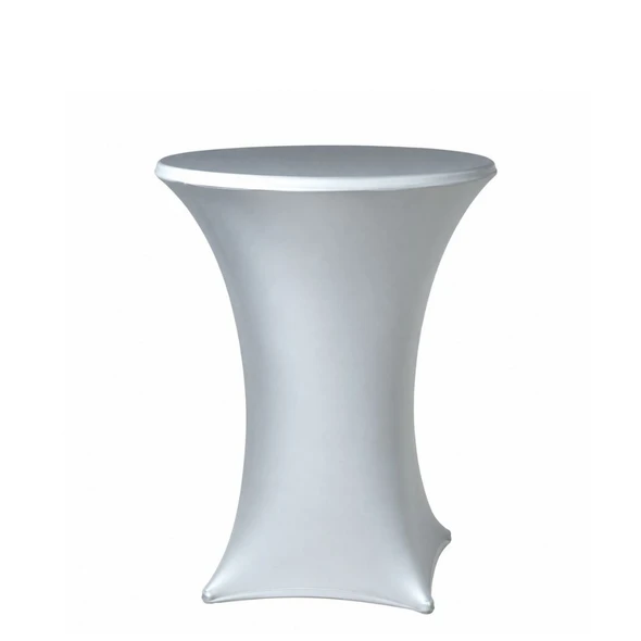 Spandex Silver Grey Pod Table Cover