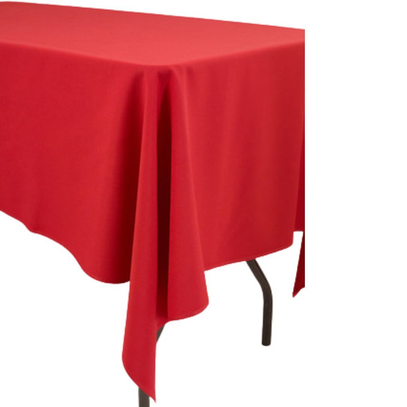 Linen Tablecloth Red 70in x 70in