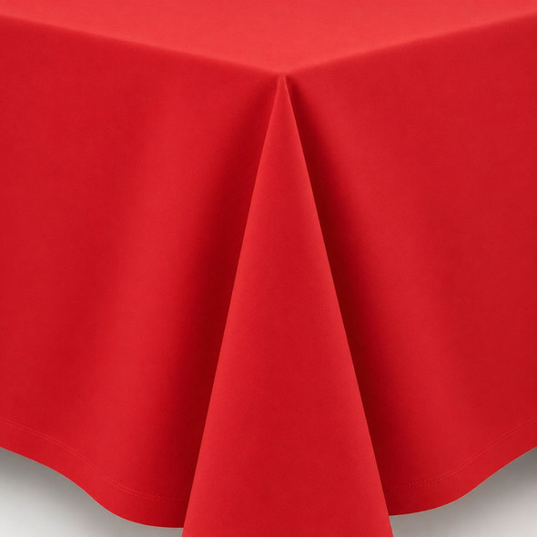 Linen Tablecloth Red 70in x 70in