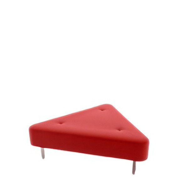 Triangle Ottoman Red