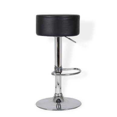 Button Bar Stool Black