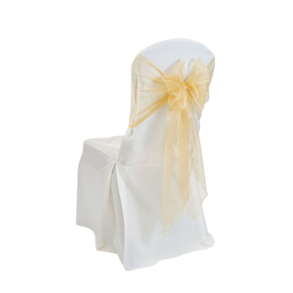 Organza Chair Tie / Table Runner Gold