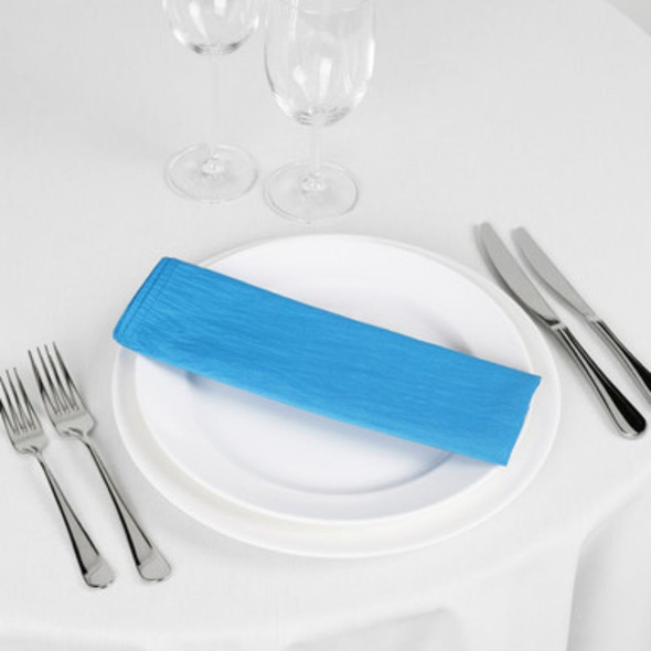 Silk Taffeta Napkin Turquoise 20in x 20in