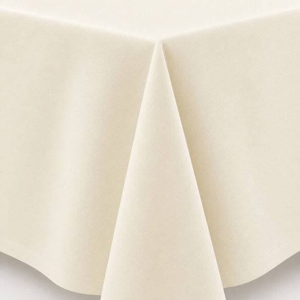 Linen Tablecloth Butter Ivory 90in x 90in