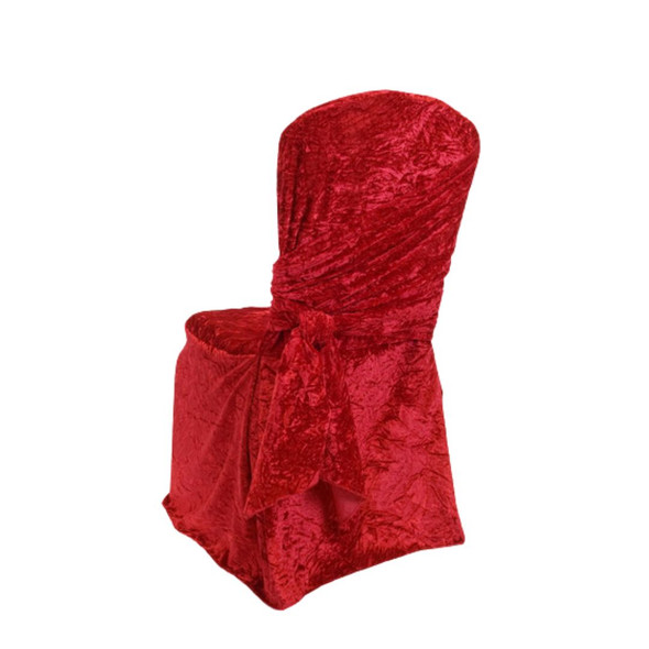 Velvet Chair Cover Red Crush