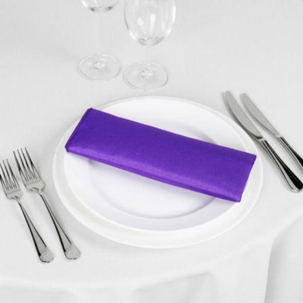 Satin Napkin Violet 20in x 20in