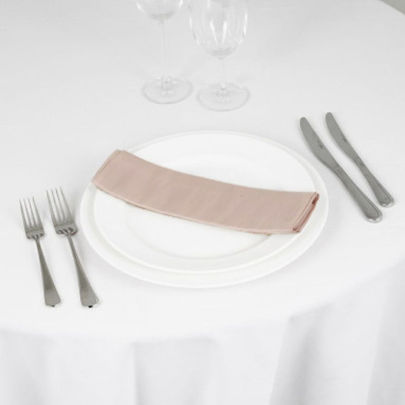Silk Taffeta Napkin Pale Pink 20in x 20in