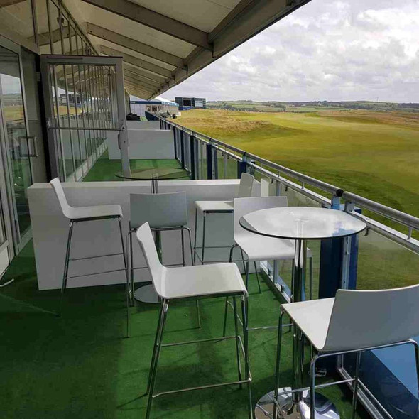 Milan High Back Bar Stool - White Milan High Back Bar Stool - White