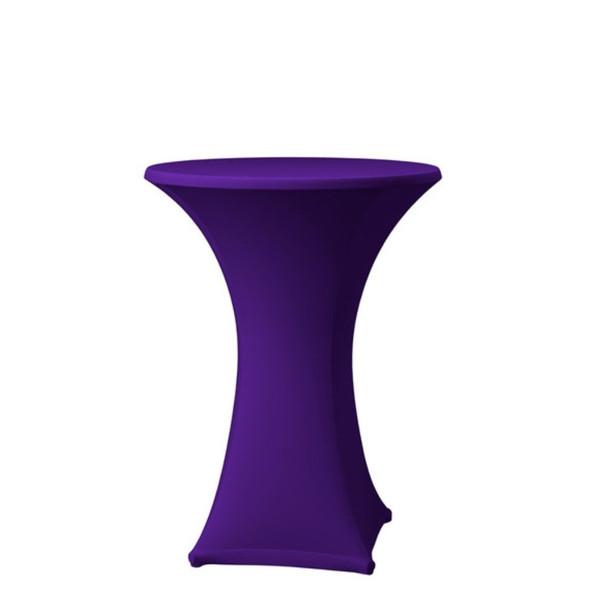 Spandex Dark Purple Pod Table Cover
