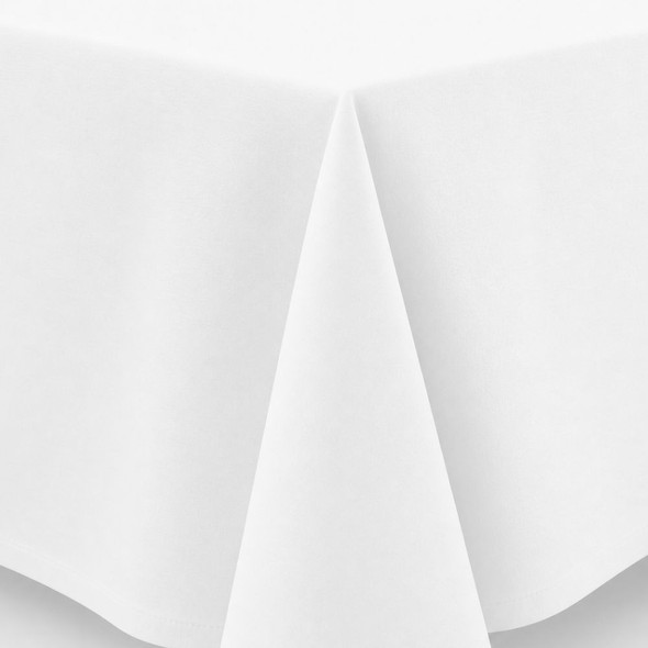 Linen Tablecloth White 70in x 70in