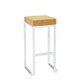 Cube White Bar Stool