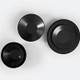 Black Round Plate 23cm (Pack Size 10) 2
