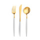 Goa White & Gold Dinner Fork (Pack Size 1)