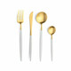 Goa White & Gold Soup Spoon (Pack Size 1)