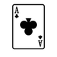 Giant Playing Card - Ace of Clubs