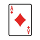 Giant Playing Card - Ace of Diamonds