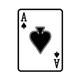 Giant Playing Card  - Ace of Spades