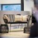 Palm Black 2 Seater Sofa