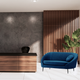 Como 2 Seater Dark Blue