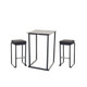Flow Cube Black High Bar Table & Cube Black Bar Stools Package