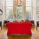 Spandex for 6ft Trestle Table Red
