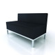 Heathrow 2 Seater Sofa - Black