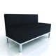 Heathrow 2 Seater Sofa - Black