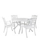 Oxford Silk White 4 Seater Set