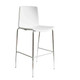Milan High Back Bar Stool - White