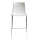 Milan High Back Bar Stool - White