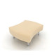 Mobius Ottoman Cream Mobius Ottoman Cream