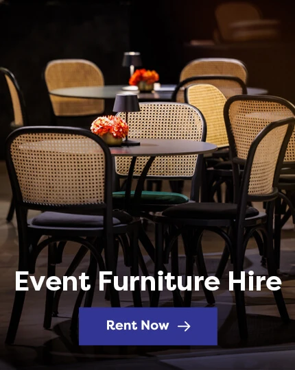 HireAll event furniture and equipment available to rent online