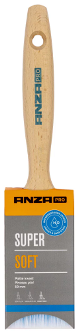 Anza Pro Super Soft - Platte kwast voor verf op waterbasis