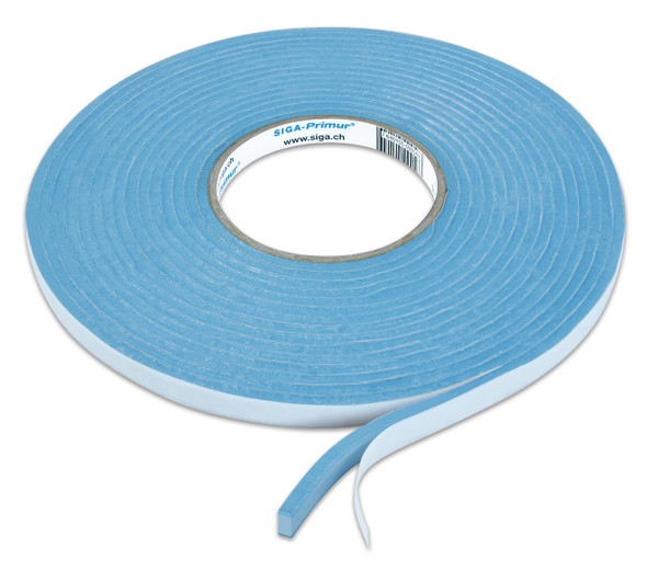 SIGA  Primur : lijm op rol, kleeft op gepleisterd metselwerk binnen en buiten (12mm x 4mm x 8m)