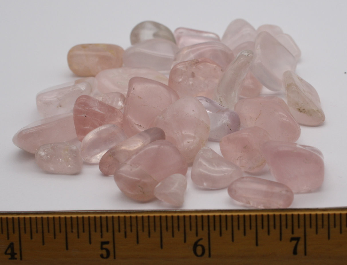 Rose Quartz, Tumbled, Small, Medium, and Large