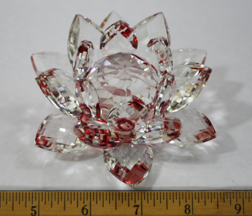 Example of a Crystal Lotus Blossom (assorted colors available, please pick an option).