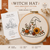 Autumn Floral Witch Hat PDF Pattern Hand Embroidery Pattern, Slow Stitch Digital Download