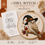 Autumn Halloween Owl Witch PDF Pattern Hand Embroidery Pattern, Slow Stitch Digital Download