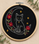  Autumn Halloween Floral Moon and Cat PDF Pattern Hand Embroidery Pattern, Slow Stitch Digital Download
