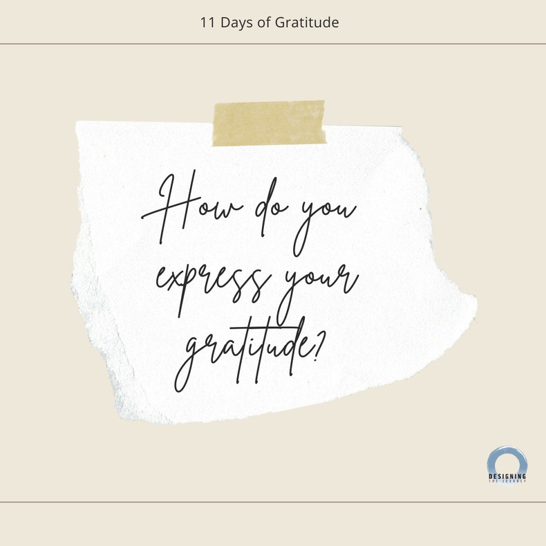 Expressing Gratitude