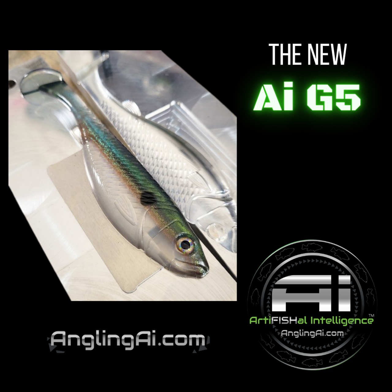 New Angling Ai G-5 Swimbait Mold; Pour AND Catch! 