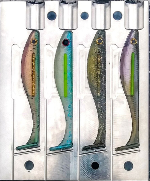 4" Blood Line Swim Bait Mold