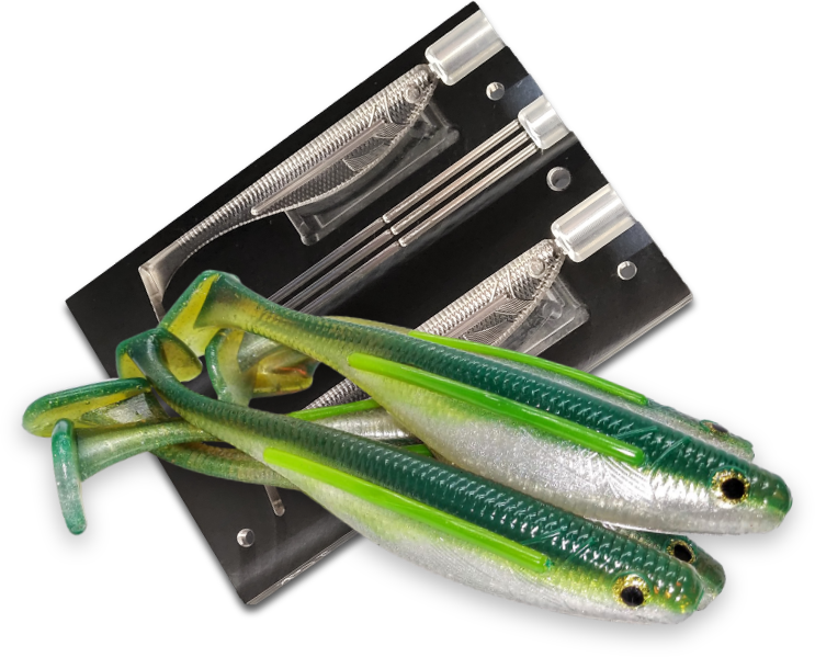 Fishing Lure Molds, Aluminum Bait Molds