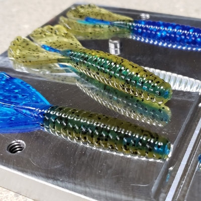 replica Molds for making soft plastic lures Swimming Ribster 
