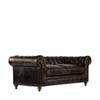 American Heritage English Cigar Club 102" Chesterfield Sofa