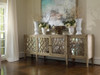 Hooker Furniture Sanctuary  Four Door Mirrored Console Table