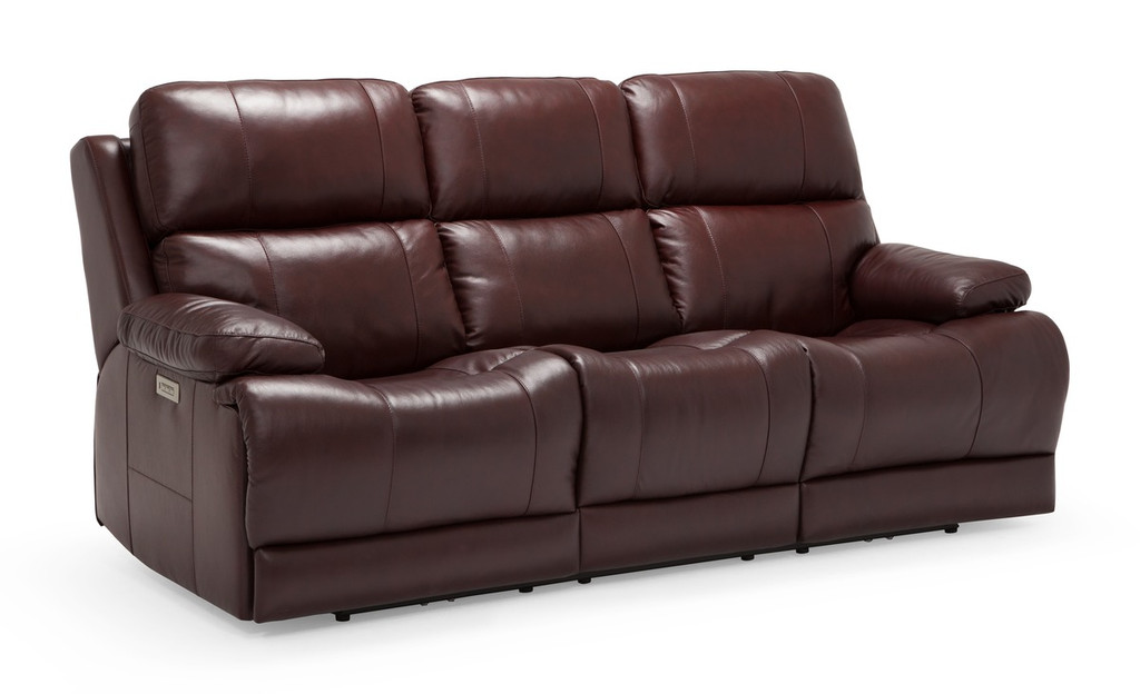 palliser furniture navy leather recliner sofa