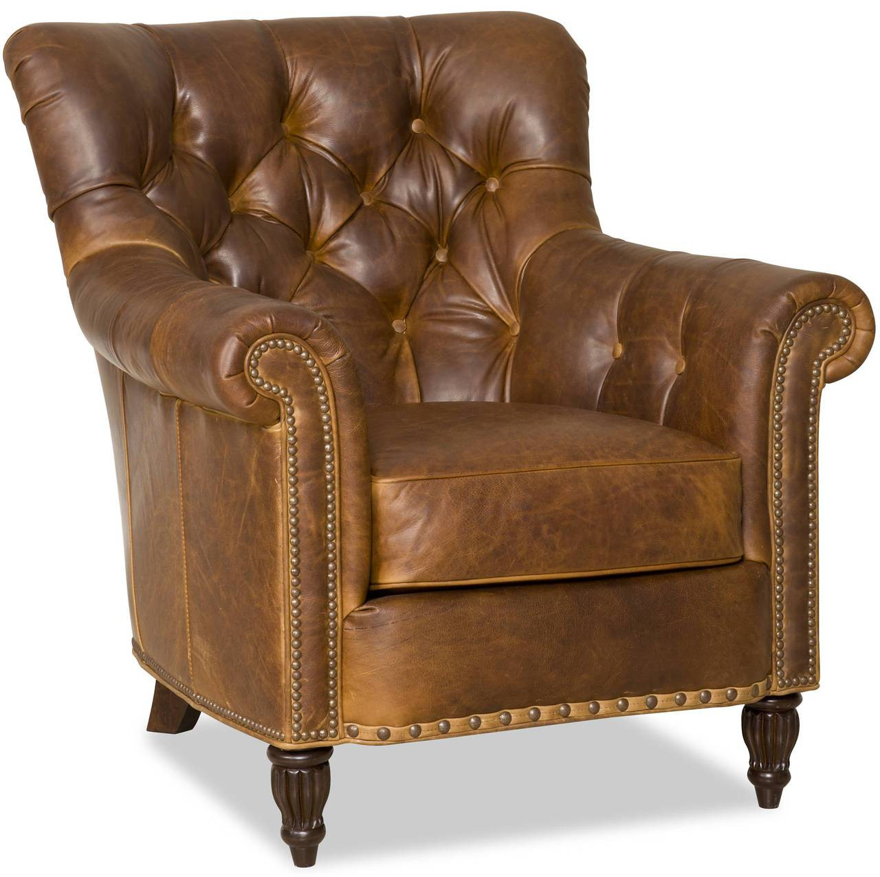 Bradington-Young Leather Chair Kirby Model 463-25